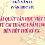 Văn học Việt Nam từ CMT8 đến hết thế kỉ XX